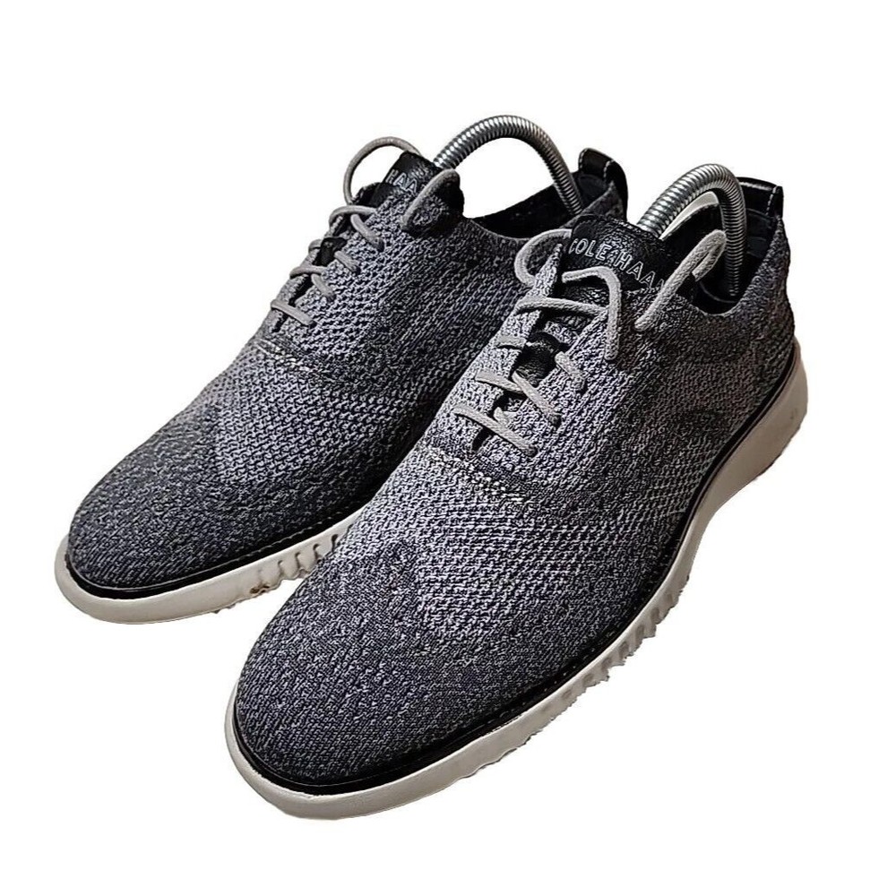 Cole Haan 2.ZEROGRAND Laser Wingtip Oxford Mens 7.5 Grey Stitchlite C27565‎